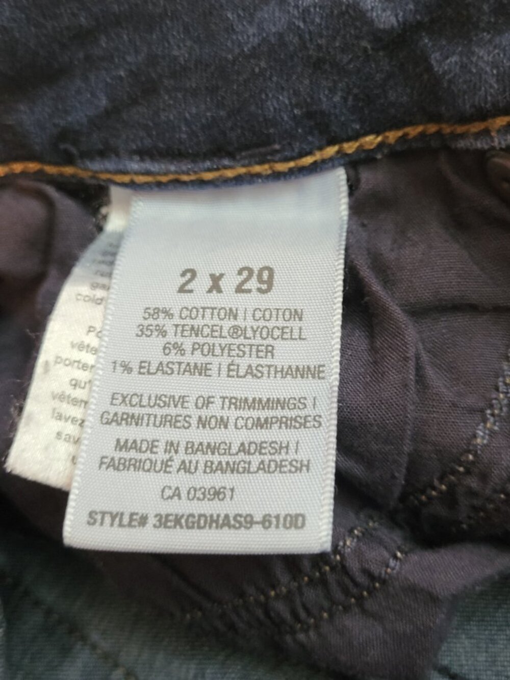 Denver Hayes Women's Mid rise Skinny jeans medium dark blue wash Size 2 X 29 - Picture 10 of 17